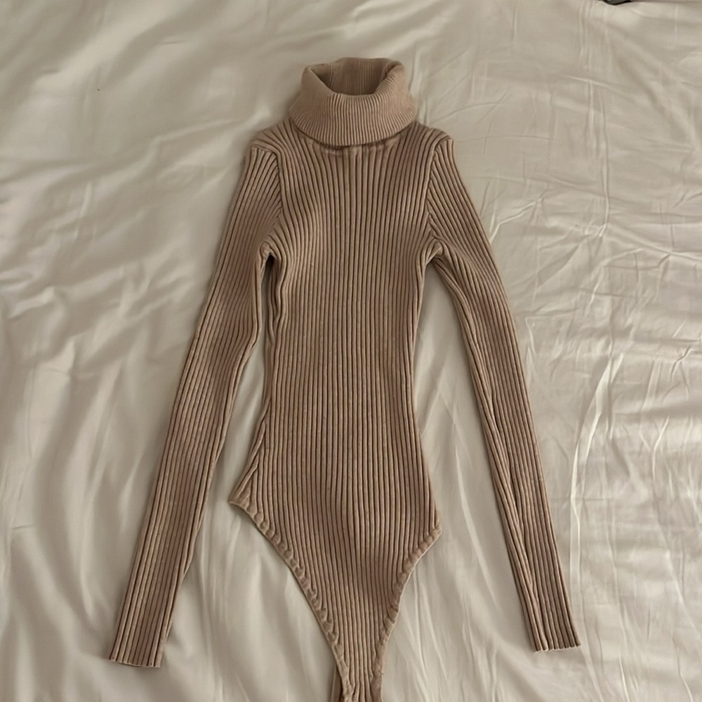 Naked Wardrobe ribbed turtleneck bodysuit